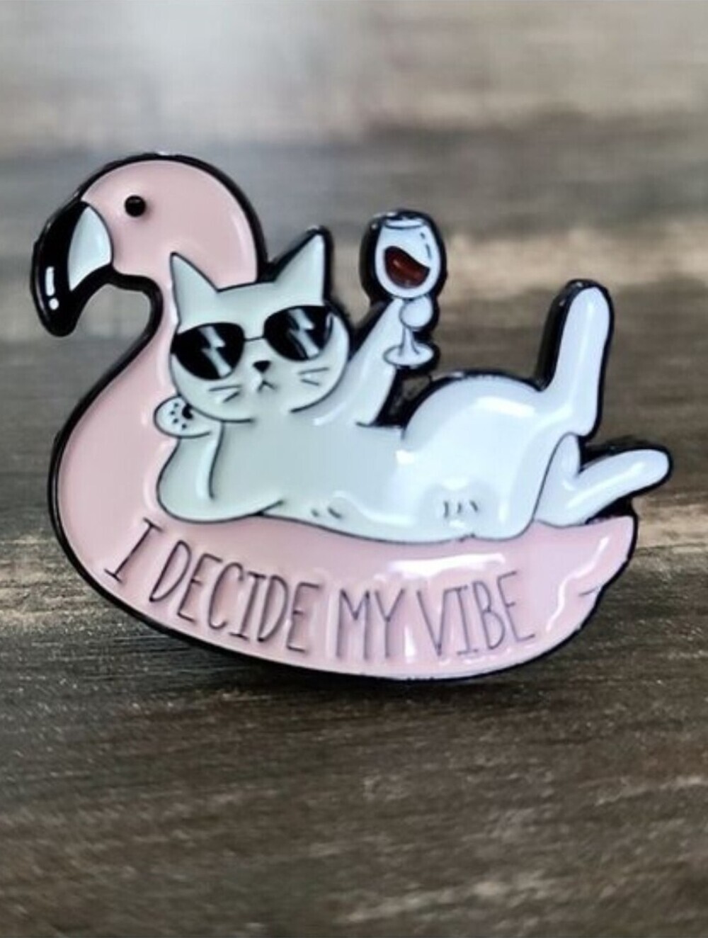 I Decide My Vibe CAT Brooch BROOCH PIN